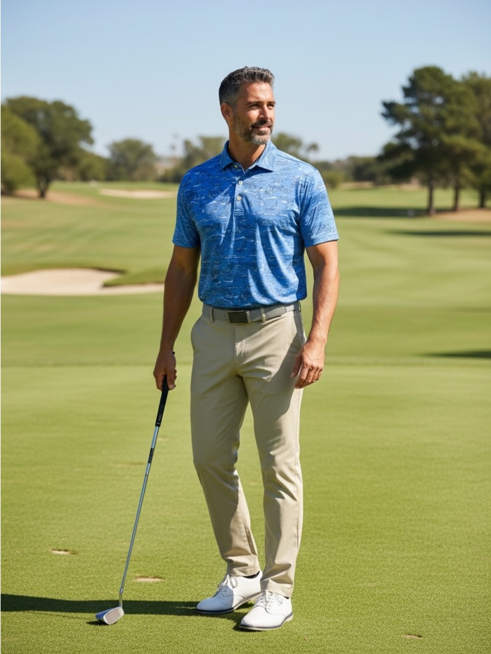 Peter Millar Summer Comfort Golf Polo  Italian Riviera Amalfi Coast Size Medium!